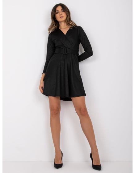 Női ruha övvel BEIRUT fekete