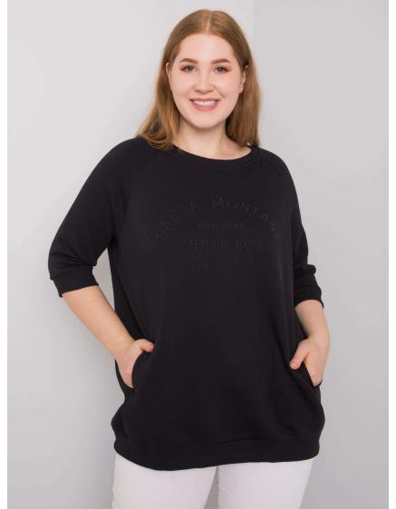 Női plus size kapucnis pulóver VINCENTE fekete