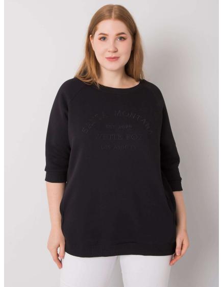 Női plus size kapucnis pulóver VINCENTE fekete