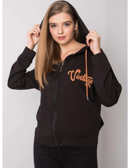 Női kapucnis pulóver DIANE fekete