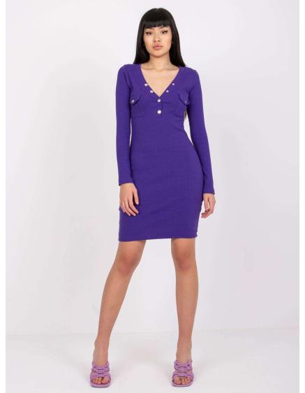 Dámské šaty Sophie RUE PARIS tmavě fialové