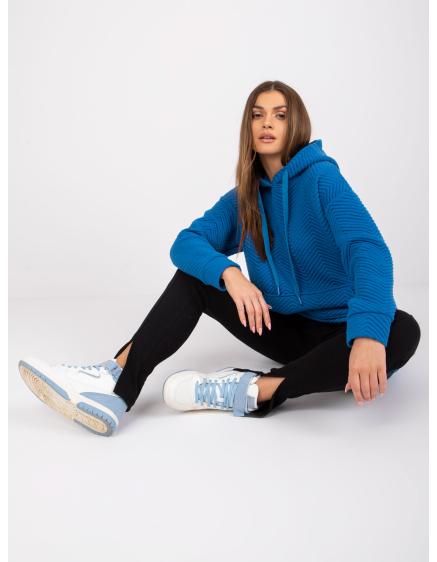 Női kenguru pulóver Atlanta RUE PARIS sötétkék