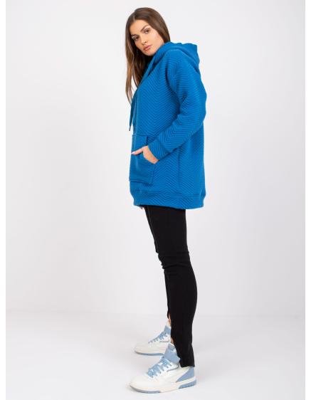 Női kenguru pulóver Atlanta RUE PARIS sötétkék