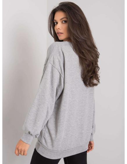 Női nyomtatott pulóver BASILE szürke