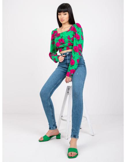 Dámske džínsy s vysokým pásom LILLY blue