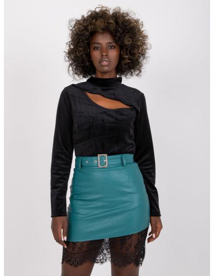 Női blúz kivágással KIGALI fekete