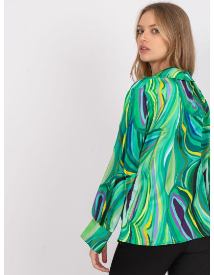 Női nyomtatott blúz DIYA zöld