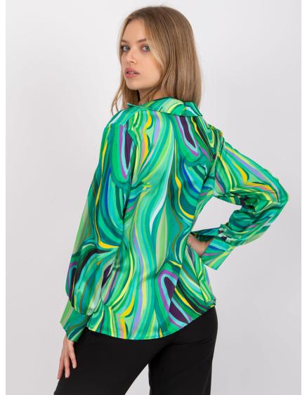 Női nyomtatott blúz DIYA zöld