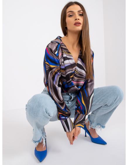 Női nyomtatott blúz DIYA fekete