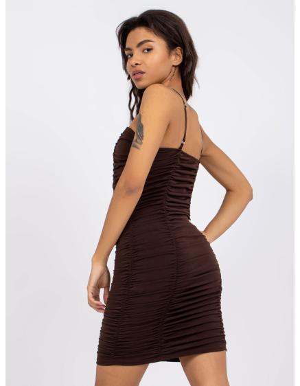 Dámske šaty s volánom EMILY brown