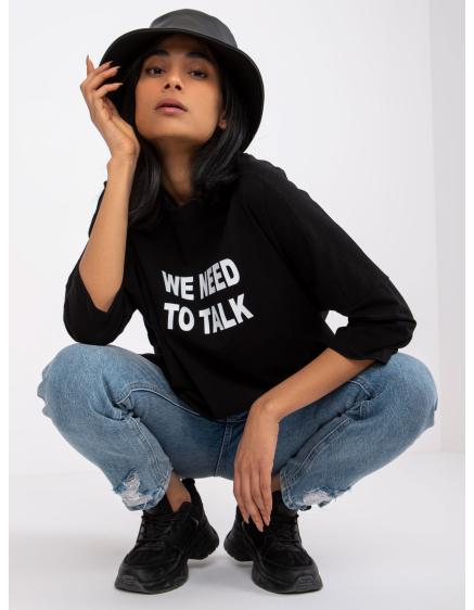 Női blúz Olivia mintás RUE PARIS fekete