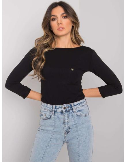 Női blúz zsebbel STEFFANIE fekete