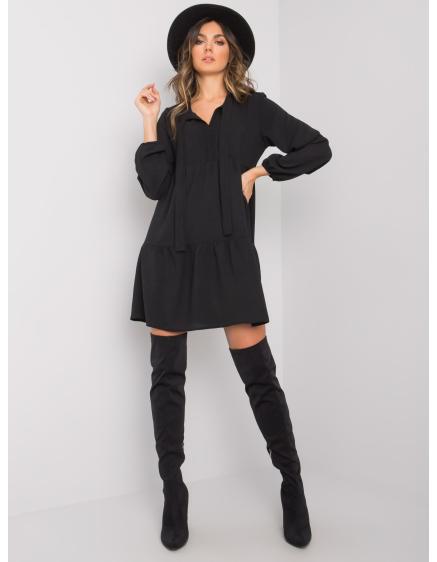 Női nyakkendős ruha Kaley RUE PARIS fekete