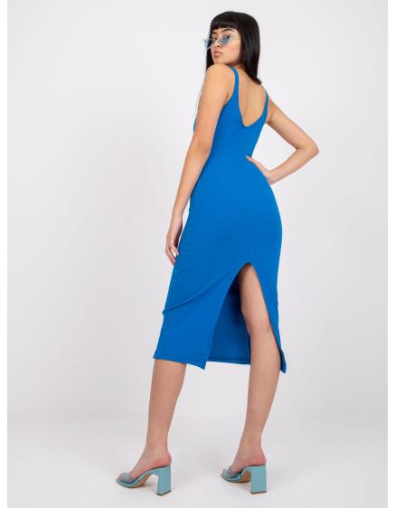 Dámské šaty vypasované San Diego RUE PARIS tmavě modré  