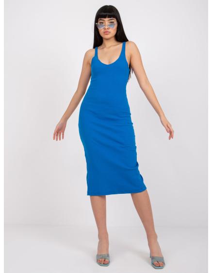 Dámské šaty vypasované San Diego RUE PARIS tmavě modré  