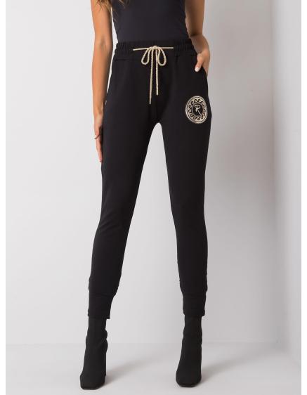 Dámské tepláky s potiskem LARISSA černé