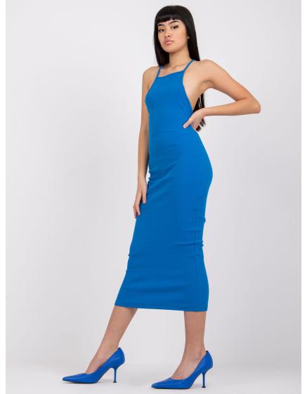 Dámské šaty proužkované Kira RUE PARIS tmavě modré  