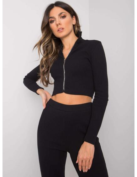 Dámský komplet pruhovaný dvoudílný Ivette RUE PARIS černý