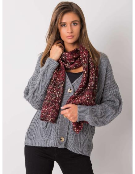 Női sál aranyszállal JEMMA bordó bordó