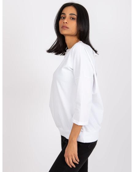 Női blúz nyakkendővel Wioleta RUE PARIS fehér
