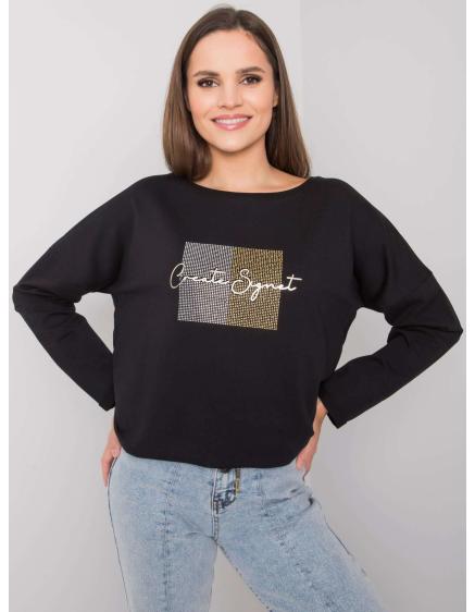 Dámska blúzka s kamienkami Adele RUE PARIS čierna