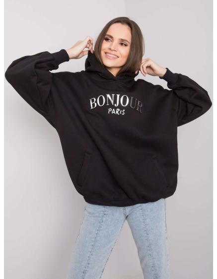 Dámska vyšívaná mikina Lille RUE PARIS black p