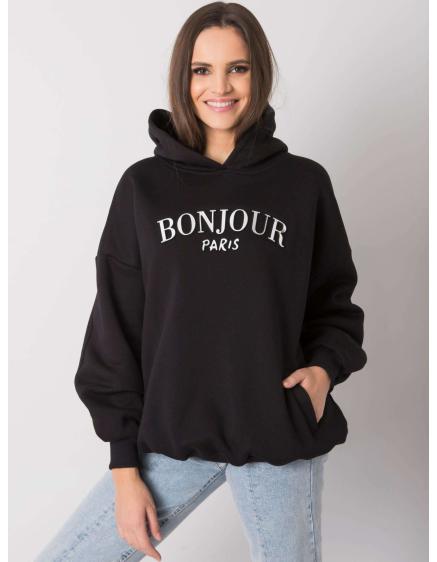 Dámska vyšívaná mikina Lille RUE PARIS black p