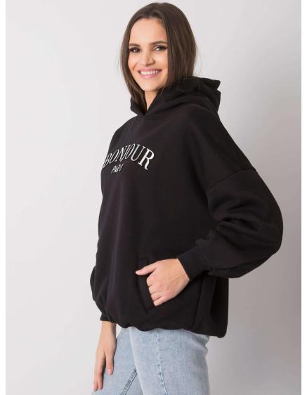 Dámska vyšívaná mikina Lille RUE PARIS black p