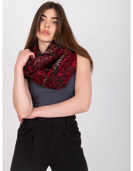 Női sál CRUZ bordó-kék