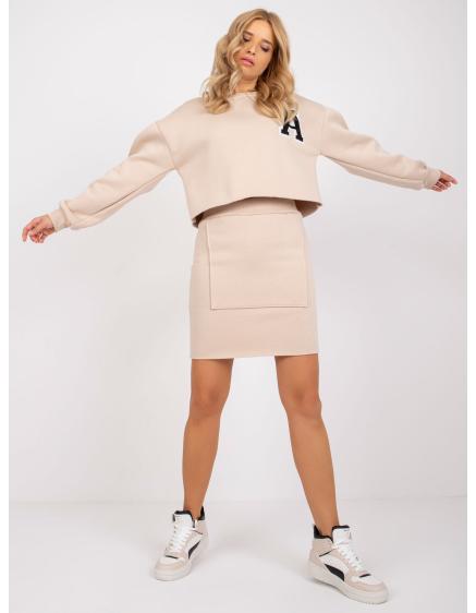 Dámská souprava se sukní BRIXEN béžová