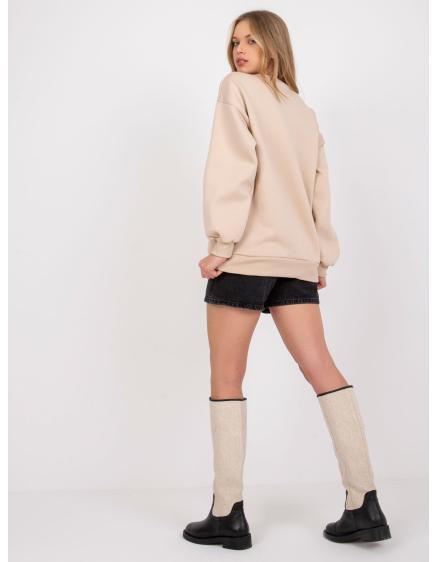 Dámská mikina s potiskem LOS ANGELES béžová 