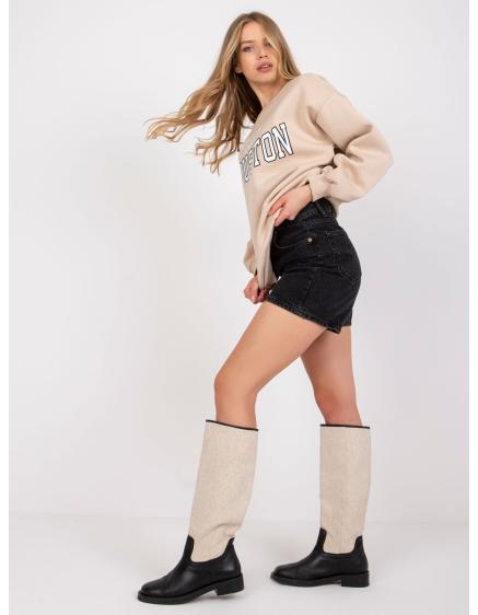 Dámská mikina s potiskem LOS ANGELES béžová 