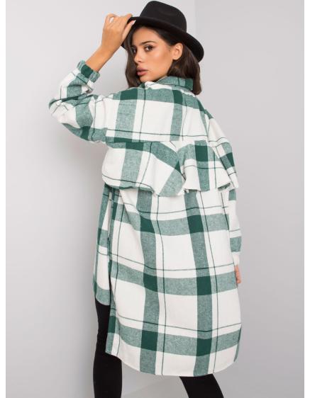 Női ing AMERIE fehér és zöld kockás ing