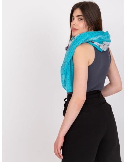 Dámská šála s potiskem JAKE modrobílá 