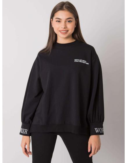 Dámská mikina s kapucí LAYLIN černá 