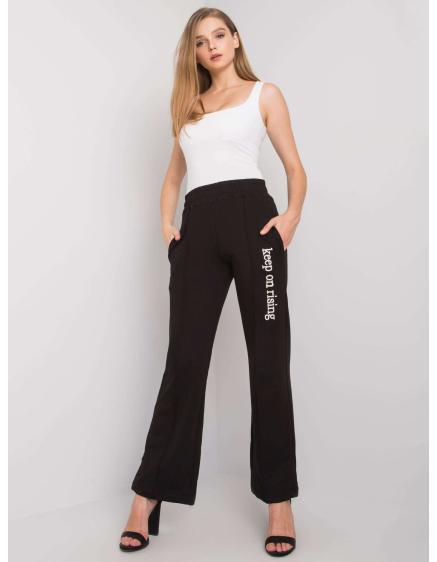 Női egyenes szárú melegítőnadrág DENNISE fekete