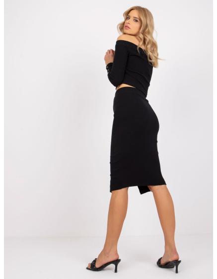 Dámský komplet se sukní Lina RUE PARIS černý