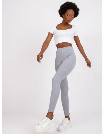 Női melange csíkos leggings Caviana RUE PARIS szürke