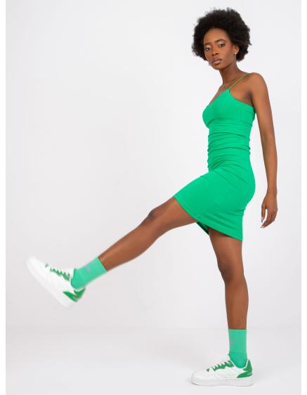 Női basic ruha SICILY sötétzöld