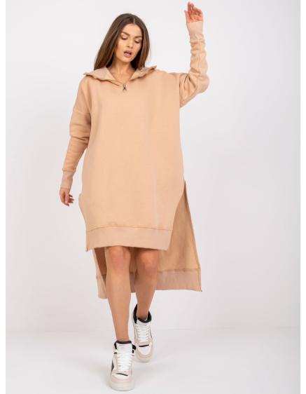 Női kapucnis pulóver QUITO bézs színű