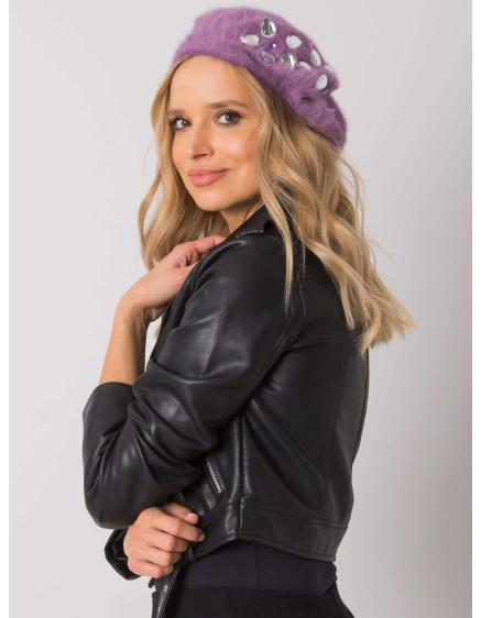 Női barett applikációval lila