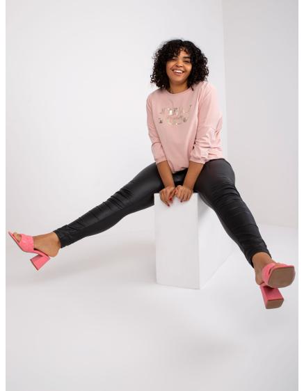 Dámská halenka s potiskem  plus size CORDELIA růžová