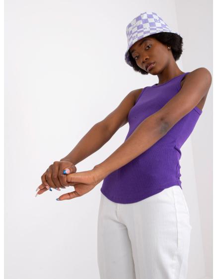 Dámsky pruhovaný top Eston RUE PARIS tmavo fialový