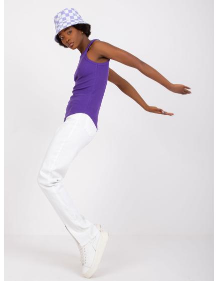 Dámsky pruhovaný top Eston RUE PARIS tmavo fialový