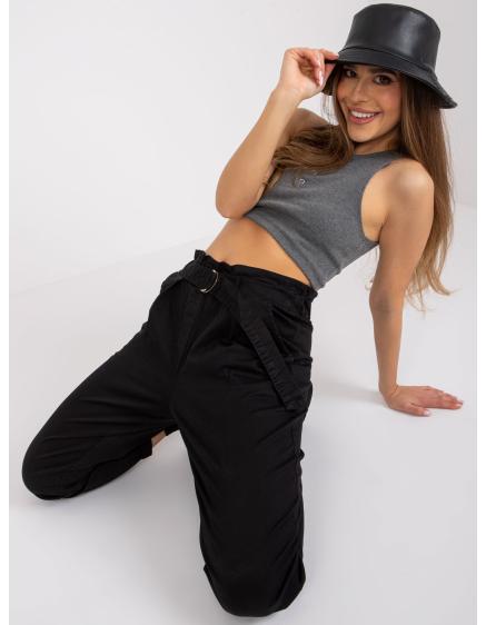 Női CABRERA pamut nadrág fekete