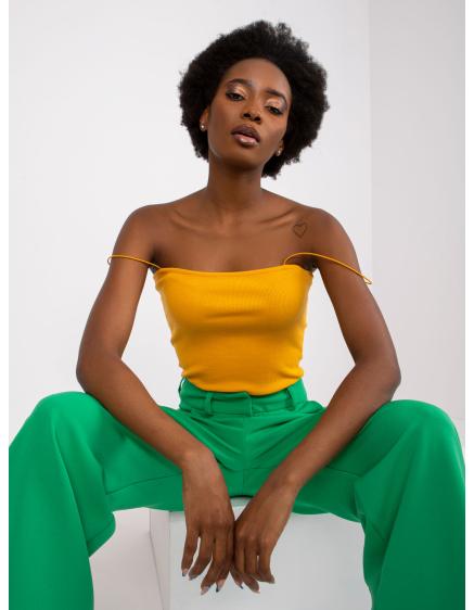 Női csíkos felső Ottawa RUE PARIS világos narancssárga