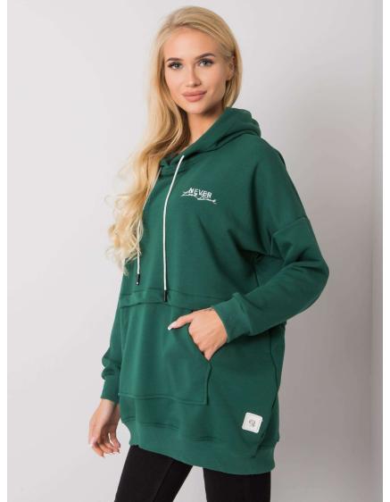 Dámská mikina EDNA tmavě zelená 