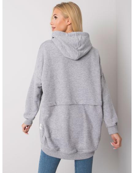 Női melange pulóver EDNA szürke