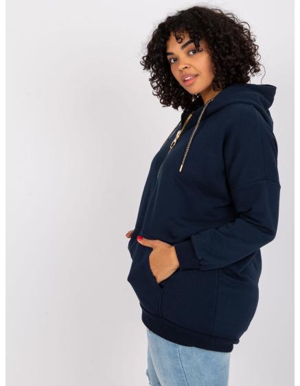 Női plus size pulóver AMANDA tengerészkék