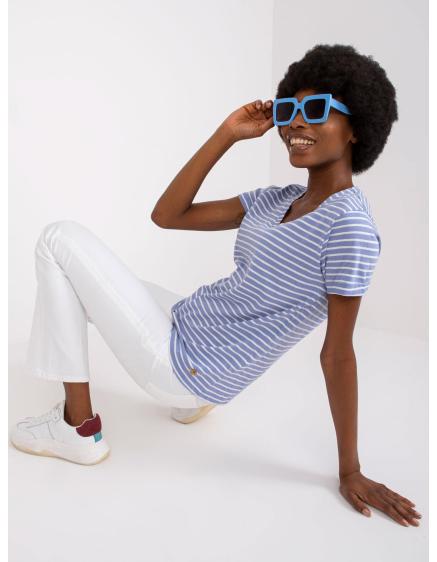 Női póló női STITCH & SOUL világoskék